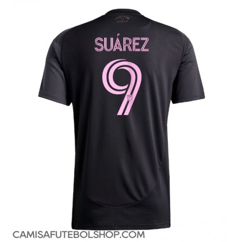 Camisa de time de futebol Inter Miami Luis Suarez #9 Replicas 2º Equipamento 2025-26 Manga Curta Camisa de time de futebol Inter Miami Luis Suarez #9 Replicas 2º Equipamento 2025-26 Manga Curta